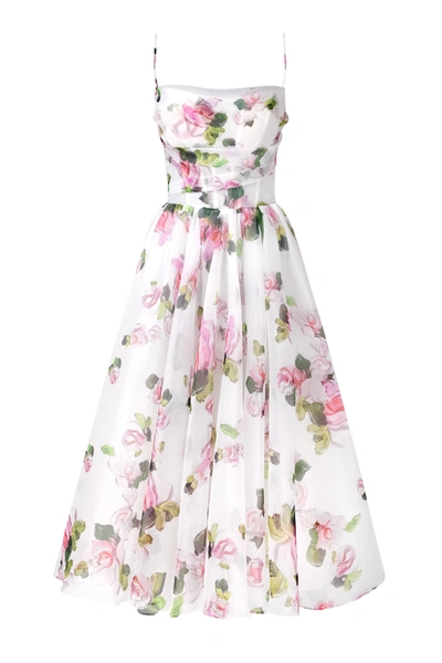 Milla Apple Blossom Spaghetti Strap Midi Dress