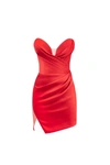 Milla Gorgeous Scarlet Red Mini Dress In Red