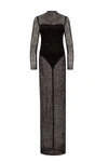 Milla Crystal-embellished Striking Maxi Dress In Black