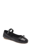 Miu Miu Satin Ballerinas In Black