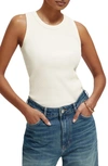 Scotch & Soda Rib Tank In Ecru