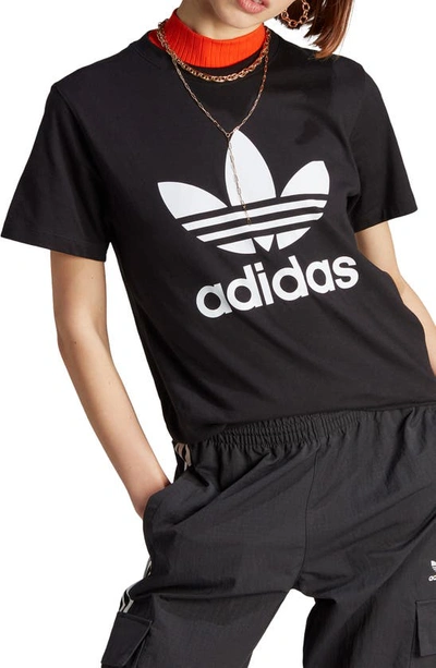 adidas Originals trefoil logo t-shirt in purple | ASOS