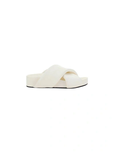 Jil Sander Sandals In Off White