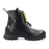 Dsquared2 30mm D2 Statement Leather Combat Boots In Nero