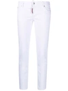 DSQUARED2 DSQUARED2 WHITE STRETCH-COTTON BLEND JEANS