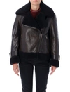 Golden Goose Sheepskin Fosca Jacket In Chicory Coffee/black