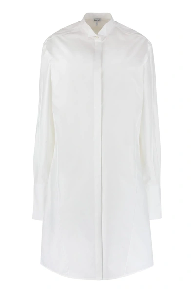 Loewe Deconstructed Shirt Dress In White