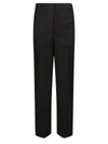 Valentino Black Wool Trousers In Black