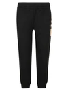 Burberry Stephan Vintage Check-detail Track Pants In Black
