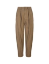 Dsquared2 Woman Khaki Cotton Trousers With Pence In Default Title