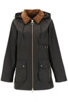 Barbour 'highclere Wax' Jacket In Green