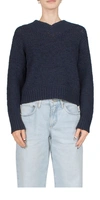 VINCE DROP SHOULDER V-NECK SWEATER