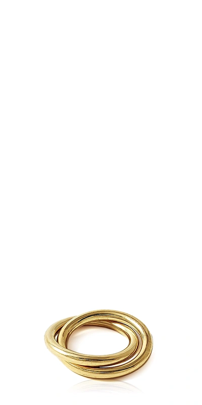 Loren Stewart Women's Phat 14k-yellow-gold Vermeil Interlocked Band In Yellow Gold