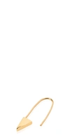 LOREN STEWART MINI TRIANGLE SAFETY PIN EARRING