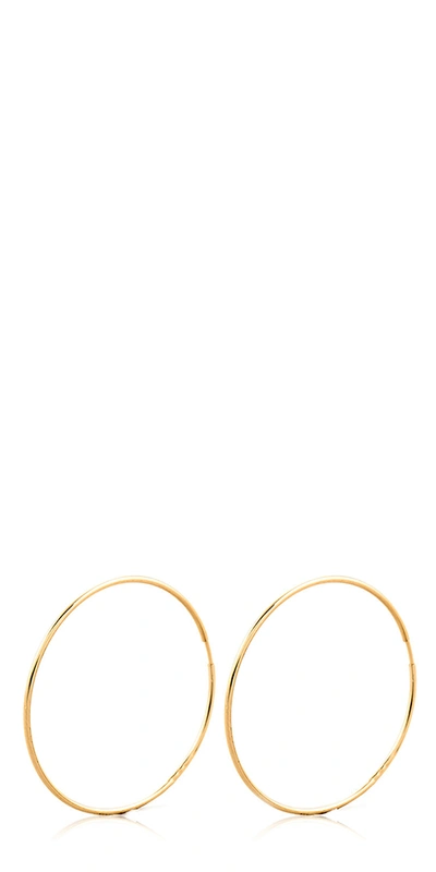 Loren Stewart + Net Sustain Infinity 14-karat Gold Hoop Earrings