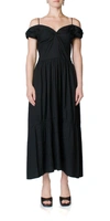 Vince Off Shoulder Twist Front Dress