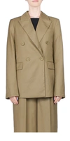 Third Form Resolute Double Breasted Blazer In Olive Branch