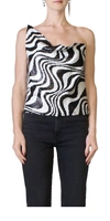 Simon Miller Sequin Turvy Top In Zebra