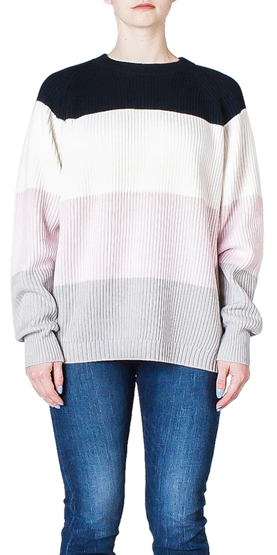 6397 Striped Raglan Sweater In Multi
