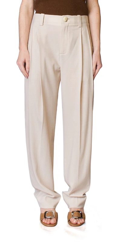 Vince Tapered Trousers In Beige