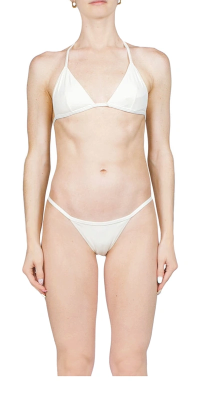 Éterne Thea Bikini Top In Ivory In Multi