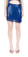 Simon Miller Vela Chainmail Skirt In Suburban Blue
