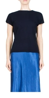 Vince Short-sleeve Wool-blend T-shirt