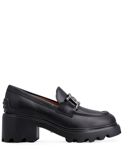 Tod's Loavers Shoes In Black
