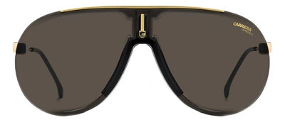 Carrera Men's Superchamp 99mm Aviator Sunglasses In Gold/gray Solid
