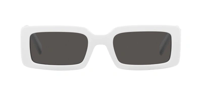 Dolce & Gabbana Dg6187 331287 Rectangle Sunglasses In Grey