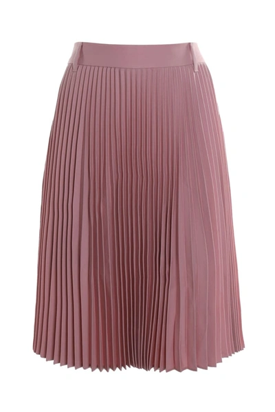 Burberry Skirt With Shorts With Pleated Detail In Rosy Pink