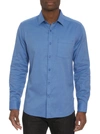 Robert Graham Santa Croce Cotton Blend Button-up Shirt In Slate