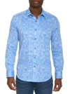 Robert Graham Men's Stelvio Cotton-stretch Sport Shirt In Light Blue