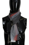 Costume National Multicolor Cotton Shawl Wrap Scarf In Multi