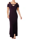NIGHTWAY PLUS WOMENS COLD SHOULDER FULL-LENGTH EVENING DRESS