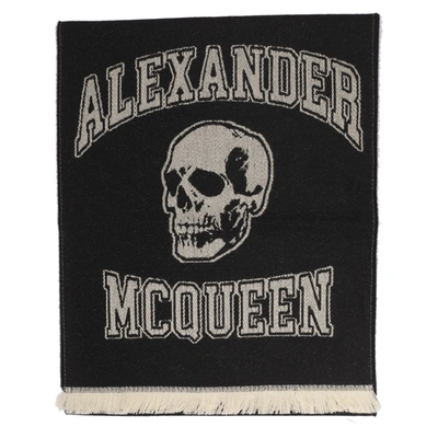 Alexander Mcqueen Scarfs In Black