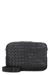 Bottega Veneta Classic Leather Camera Bag In Black