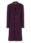 Dsquared2 Single-breasted Coat In Purple