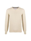 Brunello Cucinelli Men's Cashmere Crewneck Sweater In Nude & Neutrals