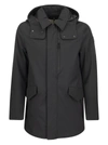 WOOLRICH WOOLRICH BARROW MAC SOFT SHELL JACKET WITH REMOVABLE HOOD