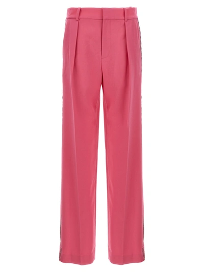 Area Crystal Embellished Trousers Fuchsia