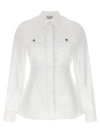 ALEXANDER MCQUEEN PEPLUM SHIRT SHIRT, BLOUSE WHITE