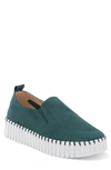 Ilse Jacobsen Tulipu Perforated Platform Sneaker In Beetle