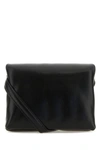 Marni Woman Black Leather Mini Prisma Clutch In Black