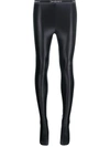 Saint Laurent Stretch Nylon Blend Leggings In Black