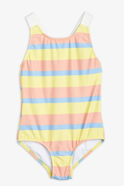 Mini Rodini Kids' Striped Swimsuit In Multi