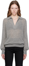 KHAITE GRAY 'THE JO' SWEATER