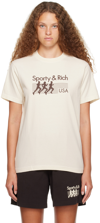 SPORTY AND RICH SSENSE EXCLUSIVE OFF-WHITE T-SHIRT