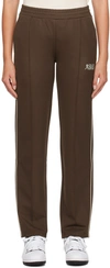 SPORTY AND RICH SSENSE EXCLUSIVE BROWN TRACK trousers