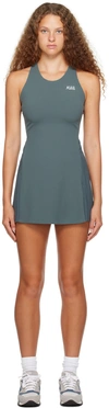 SPORTY AND RICH SSENSE EXCLUSIVE GRAY MINIDRESS & SHORTS SET